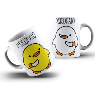 Caneca Psicopato Meme Xícara Presente Criativo Divertidas Engraçadas