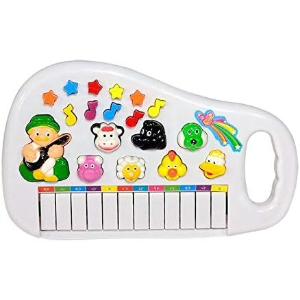 Infantil jogando piano eletrônico educacional brinquedos do bebê