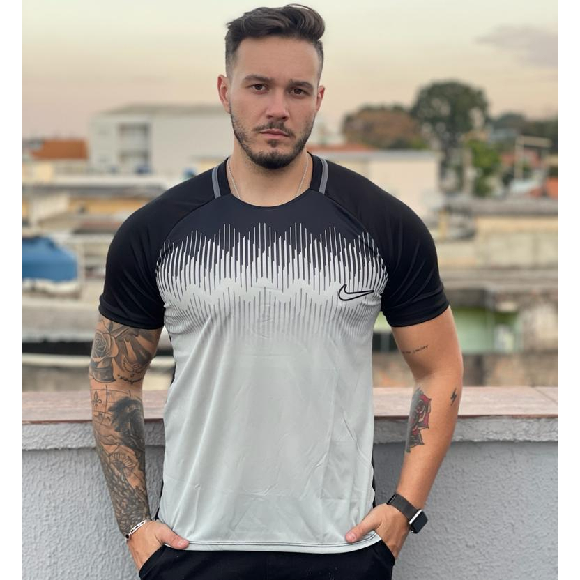 Camisa masculina dry-fit varias cores para academia corrida treino futebol