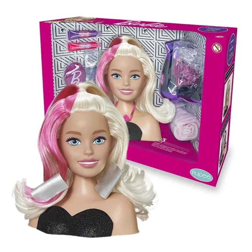 Barbie de Pentear - Busto Barbie - Styling Head Hair - Pupee