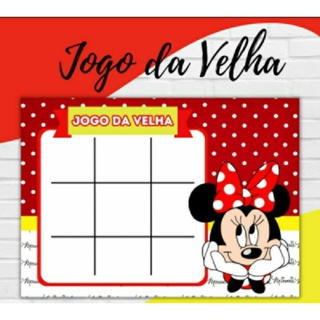 Jogo da velha personalizado lembrancinhas festa infantil vários temas