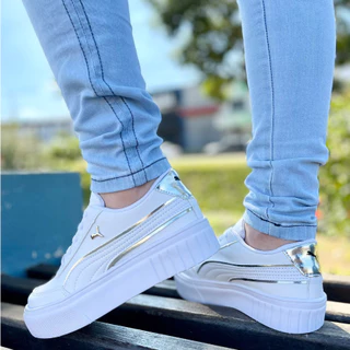 Tênis FEMININO mais vendido na promoção plataforma casual outono e inverno tendência 2024 lindo e confortável frete Grátis