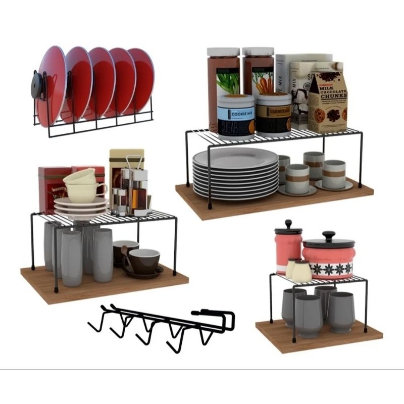 Kit Organizador Cozinha 1 Grande 4 Médios