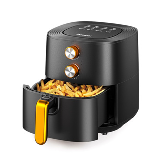 Fritadeira Elétrica Sem Óleo 6L Gaabor Air Fryer Jumbo 1500W Antiaderente Grafite Fosco Tamanho Família