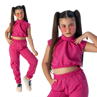 Conjunto Alfaiataria Juvenil Moda Blogueirinha Tendência Menina