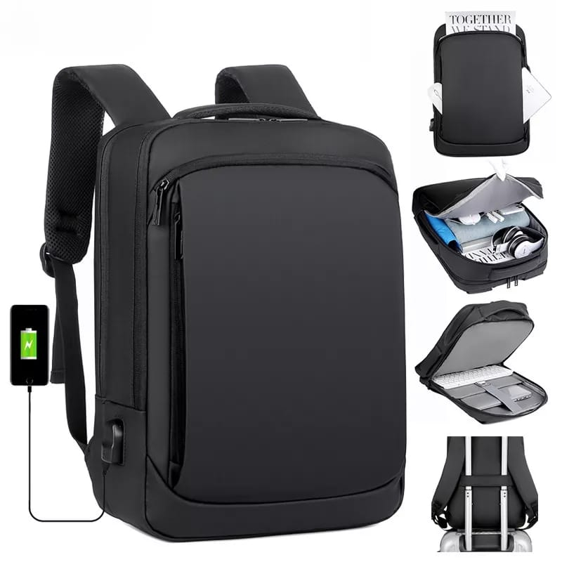 Mochila Unisex Executiva Casual Para Notebook 15,6 e outros / Multifuncional – USB – Ref. NO.1908