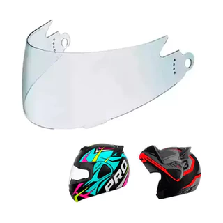 Viseira Capacete Pro Tork V-pro Jet Cristal Paralela