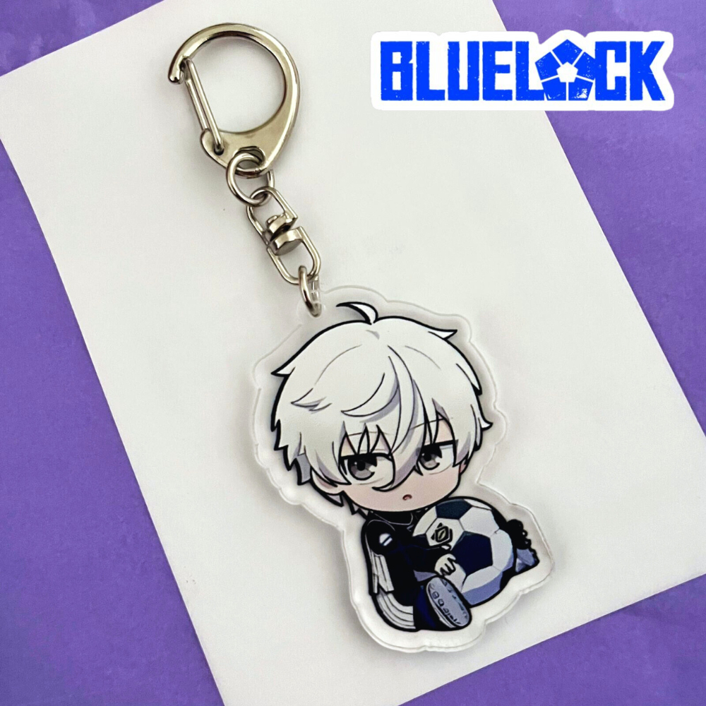 Anime BLUE LOCK Chaveiro Arcylic Keychain Figuras De Desenho Animado Isagi  Yoichi Bachira Meguru Kawaii Acessórios De Roupa De Presentes De Aniversário