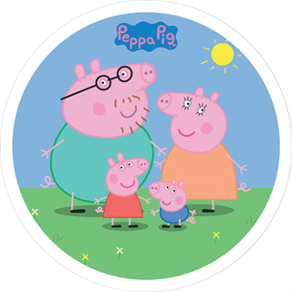 Painel Cor Mais Viva Decoração Peppa Pig Festa 100x78cm - Regina