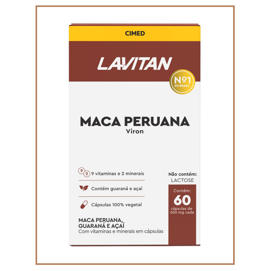 Lavitan Maca Peruana Viron Com 60 Capsulas - Cimed | Shopee Brasil