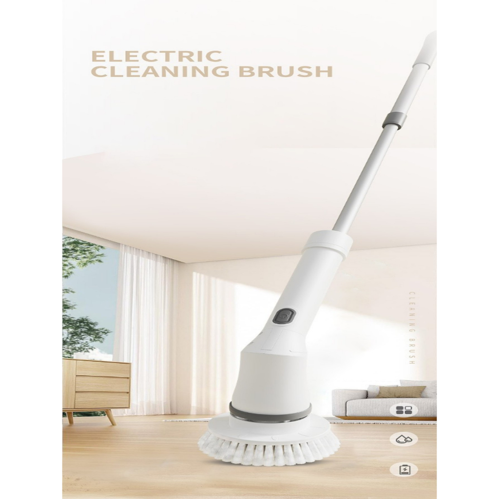 Multifuncional Turbo Esfregão Escova Sem Fio, Limpeza Elétrica, Cabo Longo, Acessórios Para Banheiro ,cozinha e casa -HQ