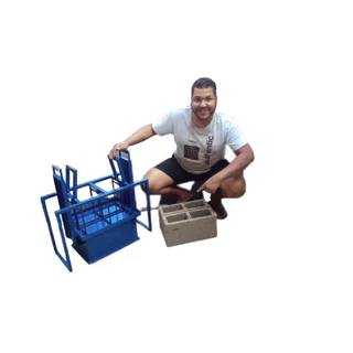 Forma para bloco de 14/19/39 ergonomica estrutural