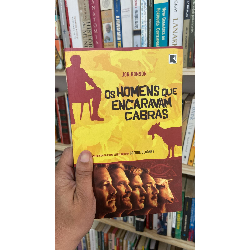 Os homens que encaravam cabras livros de capa comum autor Jon ronson
