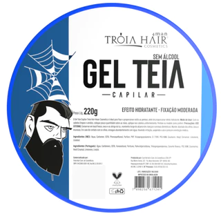 Gel Modelador Capilar Teia 220g Troia Hair Fixação Suave