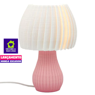 Abajur Para Decoração de Quarto Mesa e Criado Mudo Infantil Menina Moderno