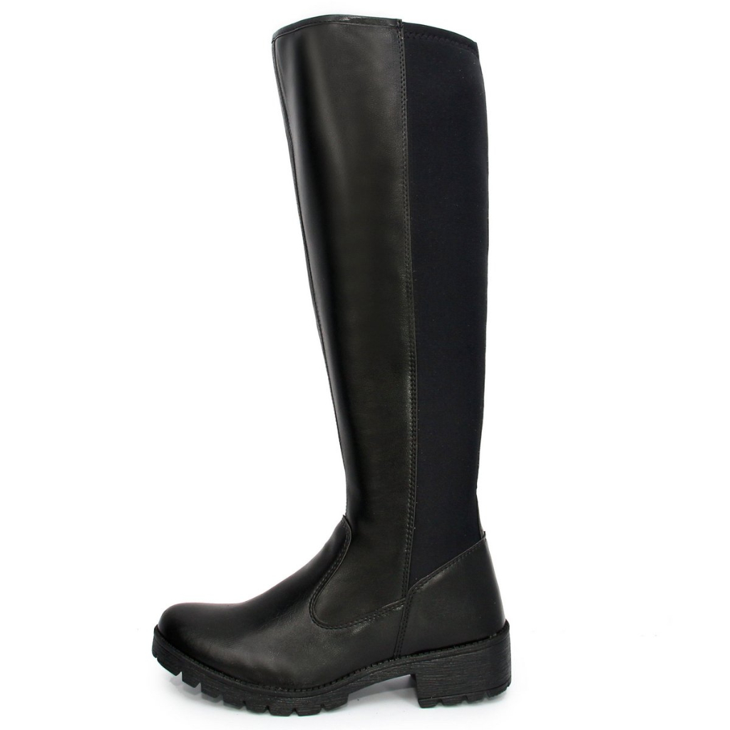 Bota Feminina Montaria Cano Alto Elástico Para Perna Grossa Promoção ...