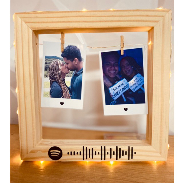 Quadro Luminária com Qr Code do Spotify Ótimo Presente Shopee Brasil