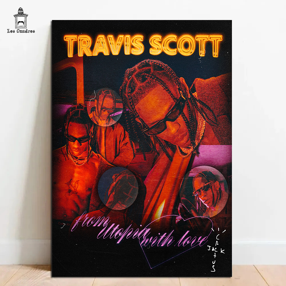 Quadro Travis Scott Utopia em MDF 28x20cm | Shopee Brasil