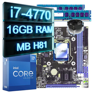 Kit Upgrade Gamer Intel Core I7-4770+mb H81+ Cooler+16gb