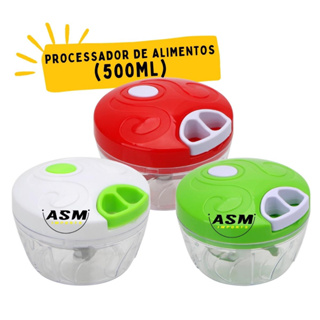 Processador Triturador Grande Manual Cordinha de Alimentos 5 Lâminas com  Batedor 850ml - Trik Trak Utilidades - Tudo para seu lar!