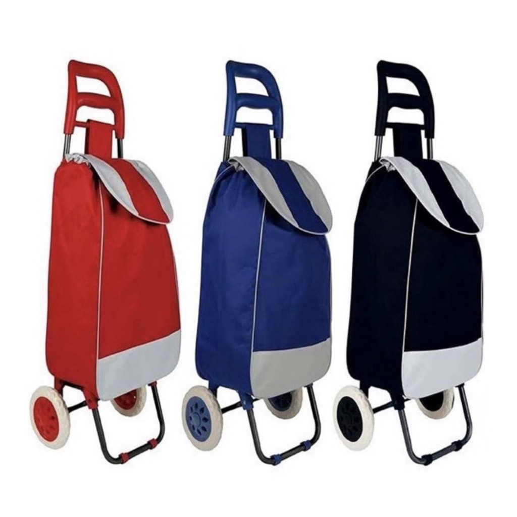 Carrinho De Compras Feiras Mercado Dobrável Reforçado 30kg