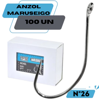 Anzol de pesca maruseigo 26 caixa 50un pescaria kit anzol grande anzóis marine sports barato profissional ms traira tilapia garateia
