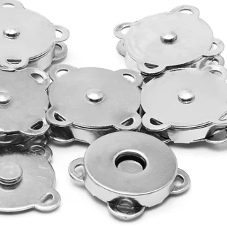 Botão Imantado para Costura - 20 Unidades - 18mm - Prata em Oferta na Shopee