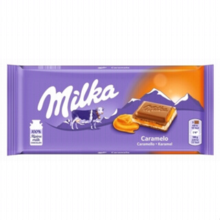 Chocolate Milka Ao Leite Recheio De Caramelo 100g