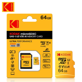 Cartão De Memória 64gb Kodak Micro Sd Original Classe 10