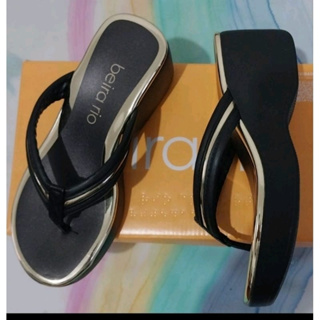 Tamanco beira rio plataforma metal tira pele strech 6cm 34 ao 39