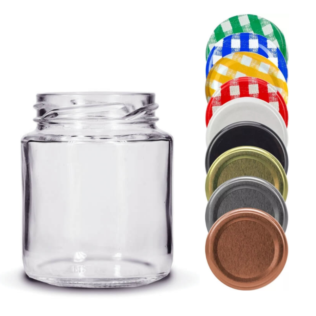 24 potes Belém 240ml c/ tampas Metálicas