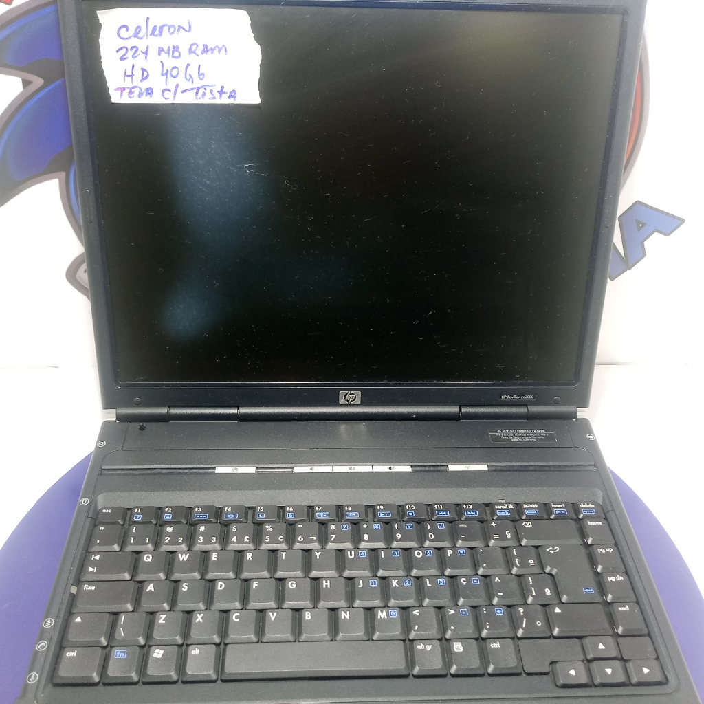Notebook Hp Pavilion Ze2410 tela com problema Envio Imediato
