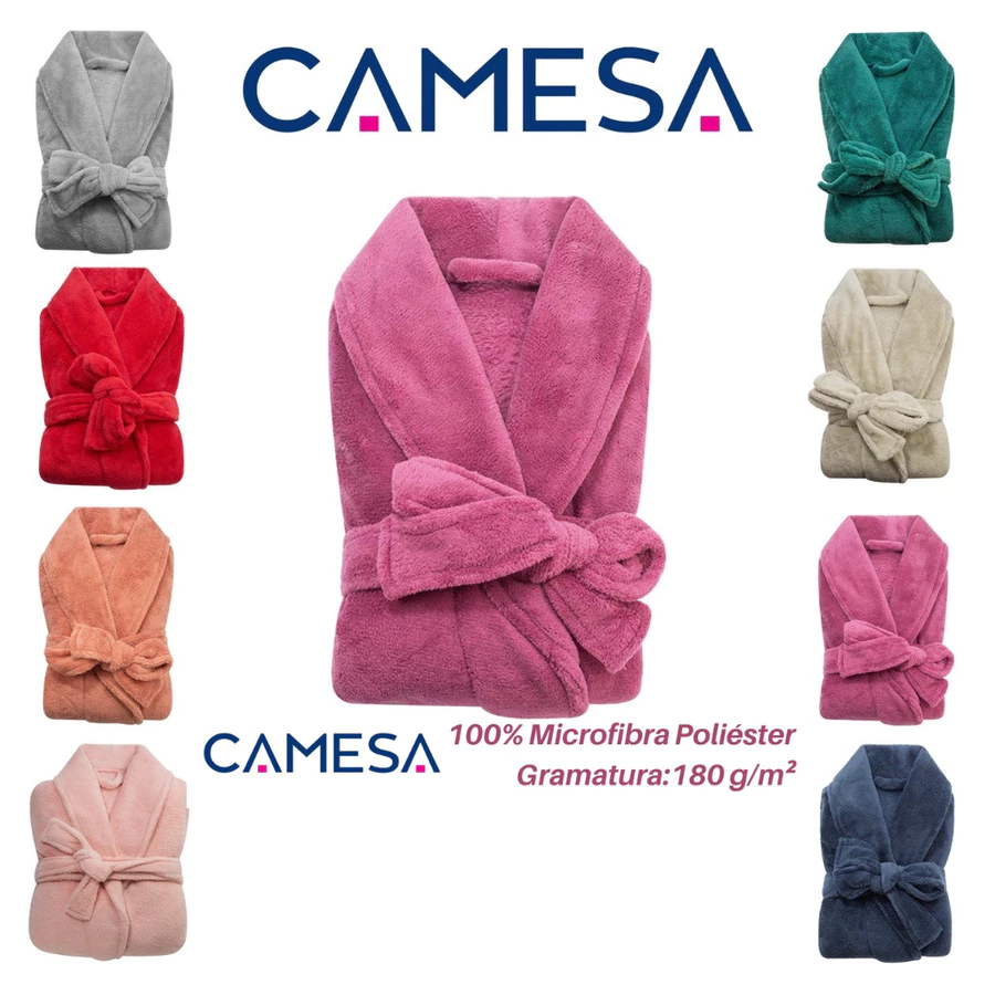Roupão Plush Microfibra Adulto Extra Macio Unissex Várias Cores Tamanho Único