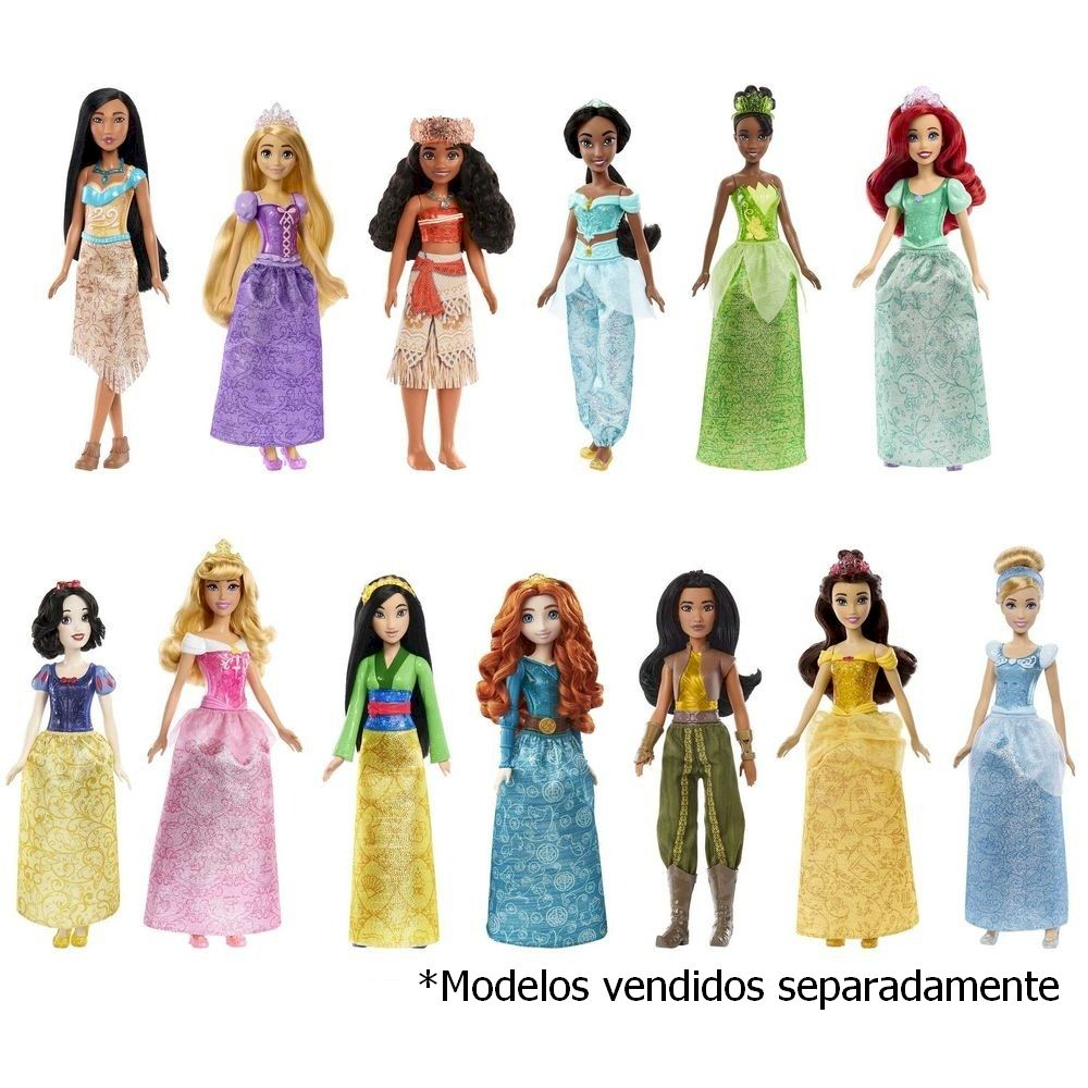 Boneca Princesas Disney Saia Cintilante Mattel Shopee Brasil 3163