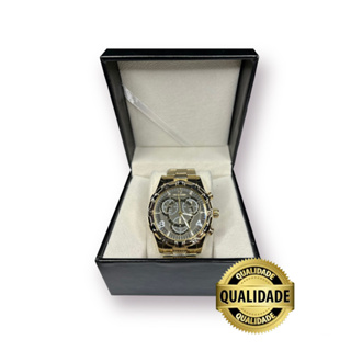 Relógio Luxuoso De Pulso Masculino De Quartzo Com Pulseira De Aço Inoxidável dia dos pais