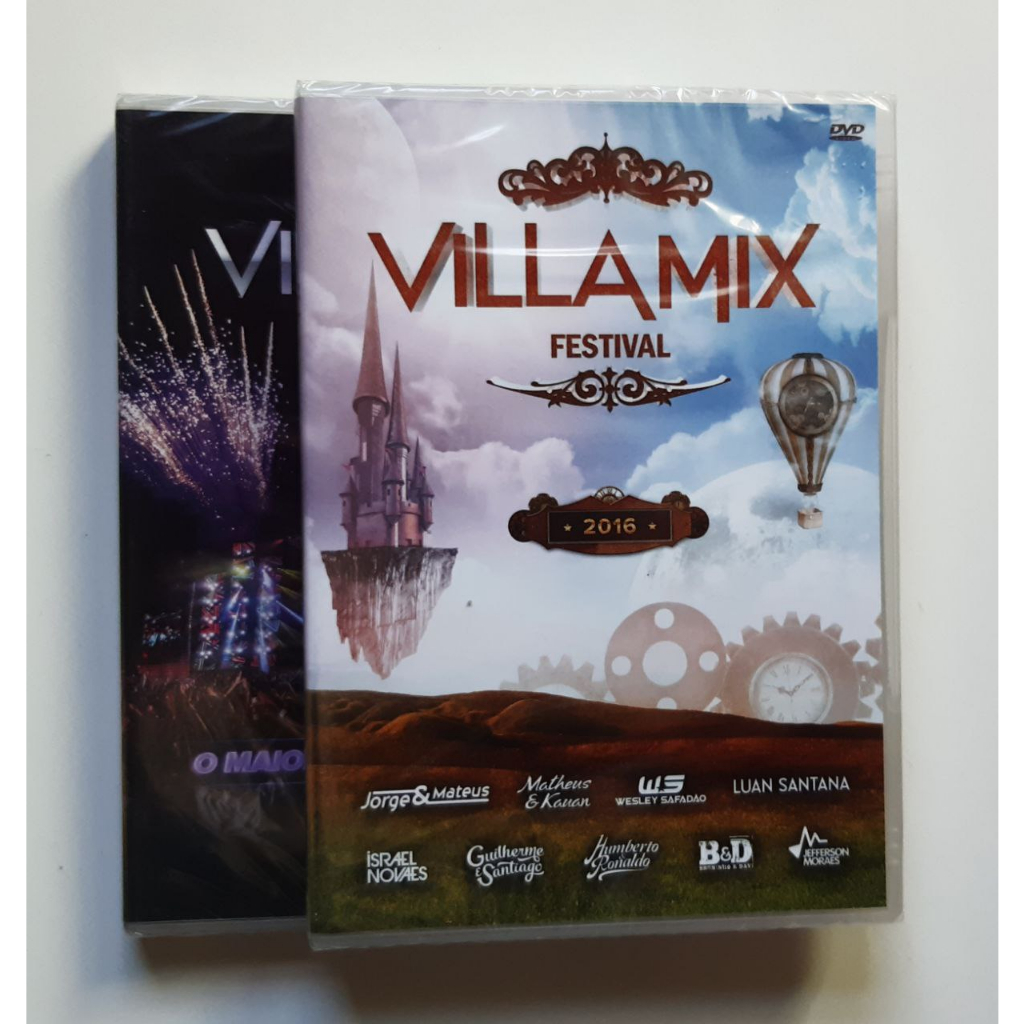Dvds Villa Mix Festival (2015 + 2016) - Novo Lacrado