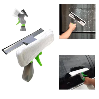 Rodo Limpa Multiuso Vidro Mop 3 em 1 com Spray e Reservatório 250ml - Limpeza Fácil e Eficiente LKS