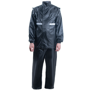 Capa de Chuva Conjunto Completo Para Motoqueiro Adulta Masculina Feminina Com Faixa De Sinalizao