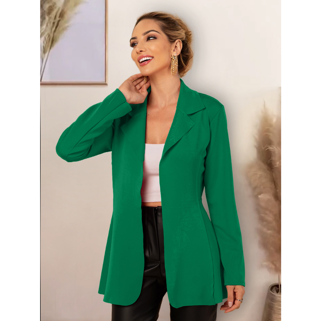 Verão moda feminina blazer ternos mint verde personalizado