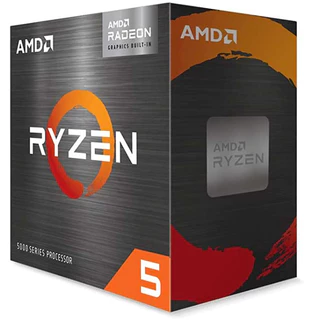 Processador AMD Ryzen 5 5600 3.5GHz (com cooler) (TURBO 4.4GHz) 32MB CACHE AM4 100-100000927BOX, Cerâmica cinza