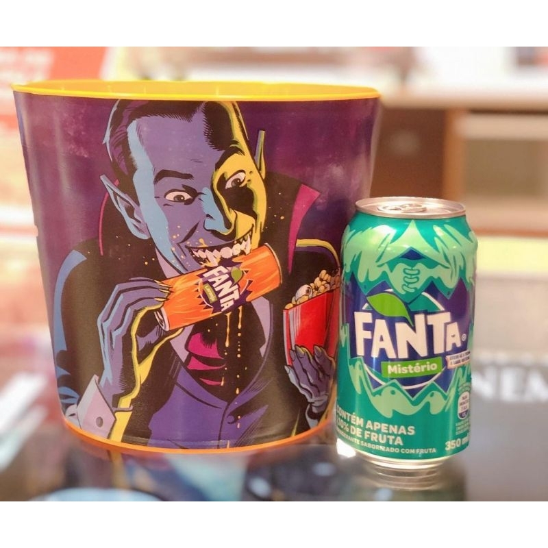 Balde Fanta Halloween Cinemark (Oficial CocaCola 2022) Shopee Brasil