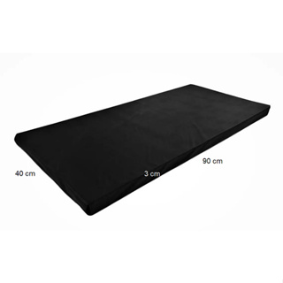 Colchonete Academia D23-D28 90cm x 40cm x 3cm Preto ou Azul Espuma Fitness Ginastica Pilates