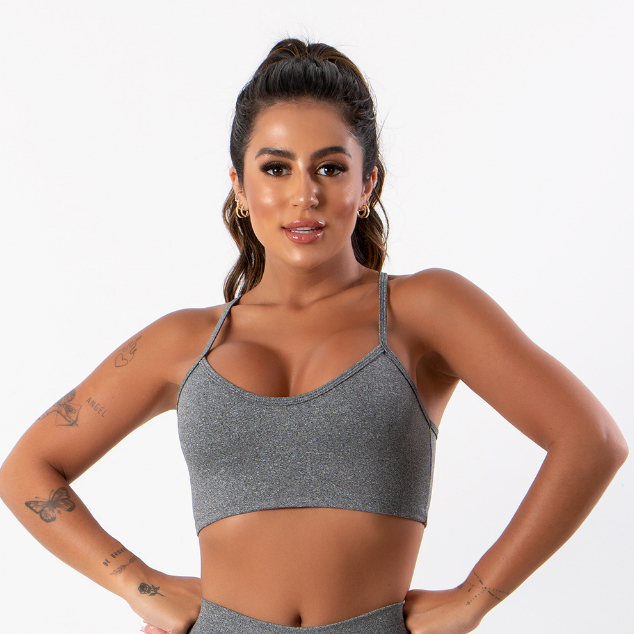 Top Plus Size Fitness Feminino Sem Bojo P/ Academia Premium