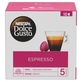 Café Em Cápsula Torrado E Moído Espresso Nescafé Dolce Gusto Caixa 60g 10 Unidades