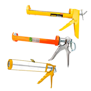 Aplicador De Silicone Pistola Silicone PU Fechado Aberto Tubular Resistente Vários Modelos Prático em Oferta na Shopee