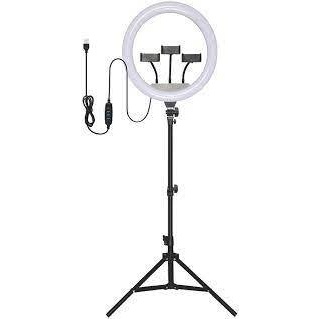 Iluminador Ring Light 14 Polegadas 36 cm Profissional + Tripe 2m e 1 Suporte De Celular - Ring Light