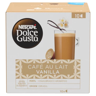 Cápsula Cafe Au Lait Vanilla Com 10 Unidades Dolce Gusto 110g