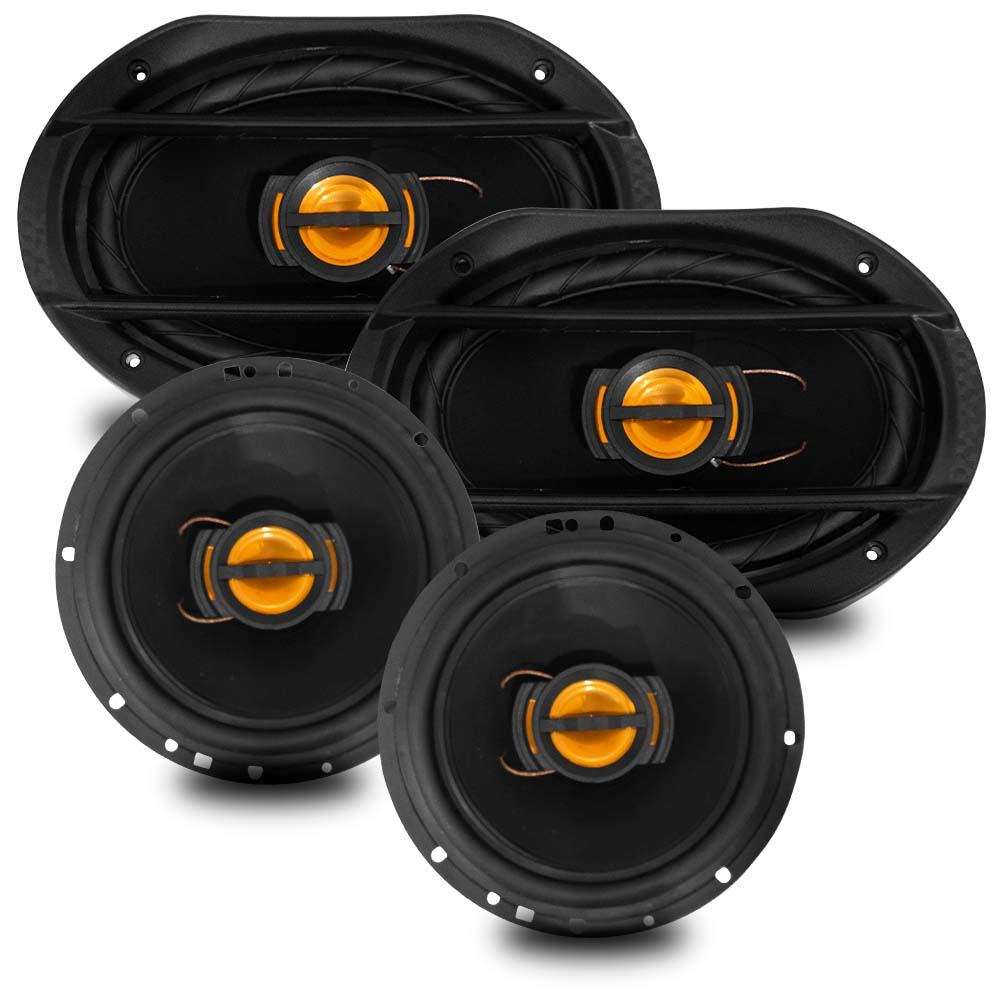 Kit Fácil Leson Alto Falantes Automotivo 6 Polegadas Jb Flex 6x9 Polegadas 220w