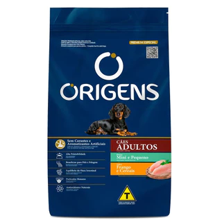 Ração Origens Premium Especial Cães Adultos Porte Pequeno Frango e Cereais 3kg