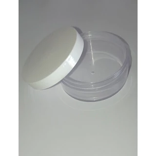 2 Potes 60 ml para pó ou creme tampa branca sem peneira